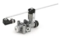 Кран уровня пола EXOVO 20600E, комплект с тягой и датчиком, резьба М12×1,5