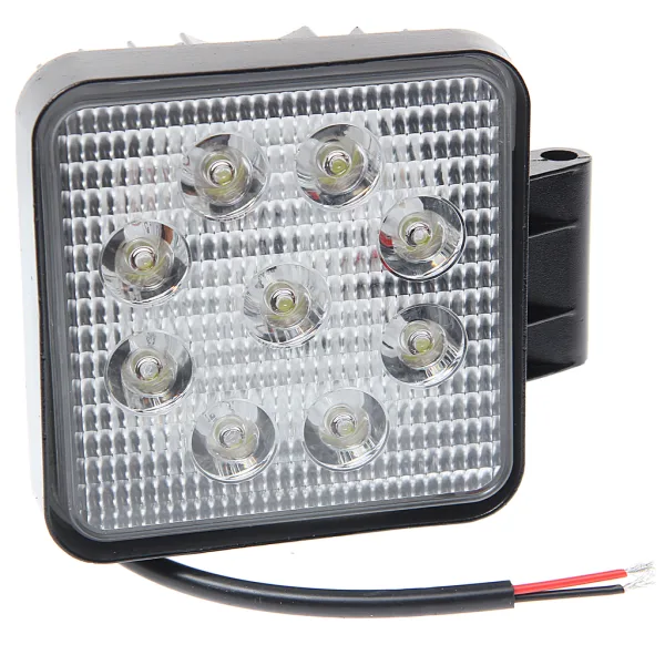 Фара рабочего света LED квадратная 108х113х55 мм 27 Вт 1170 лм Spot 12-24 В MEGAPOWER 370-30-011
