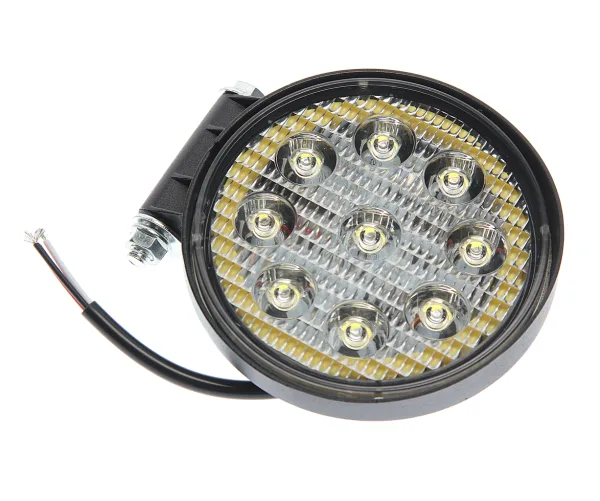 Фара рабочего света LED круглая 113х132х30 мм 27 Вт 1170 лм Spot 12–24 В MEGAPOWER 370-30-013