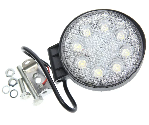 Фара рабочего света LED MEGAPOWER 370-30-014 круглая 114х140х44 мм 24 Вт 1040 лм Flood