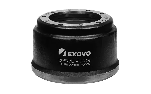 Барабан тормозной задний HOWO 419x230, высота 300 мм, 10 отверстий d23,5 — EXOVO 20877E