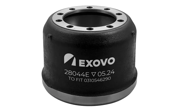 Барабан тормозной EXOVO 28044E 300х200 H=260 d190/225 10 отв. для осей BPW