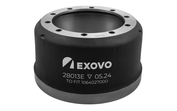 Барабан тормозной EXOVO 28013E 420x215 мм H256 d300/335 n10x23 для осей SAF