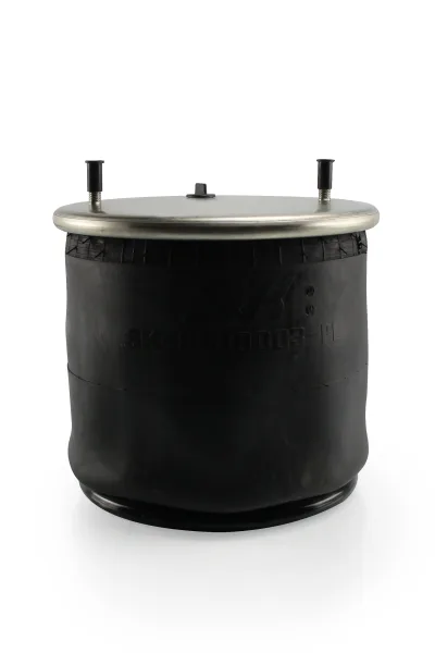 Пневморессора S&K GMBH Premium Line, металлический поршень, верх 1×M22 и 2×M12, низ 8×M12