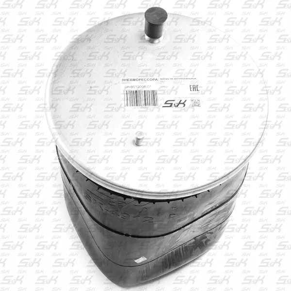 Пневморессора без поршня SK-0010008-01 S&K GMBH, Ø 320 мм, верх 1×M24 и 1×M16