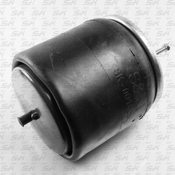 Пневморессора Volvo с металлическим поршнем, верх 1×M24 и 3×M10, низ 2×М14, S&K GMBH SK-0010014-01