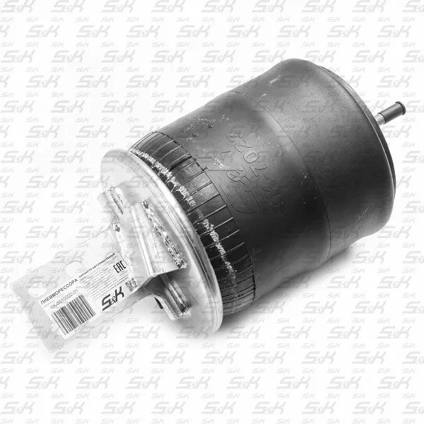 Пневморессора Iveco с пластиковым поршнем, верх 1×M16, низ 1×M14, S&K GMBH SK-0010022-01