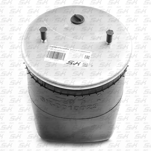 Пневморессора без поршня S&K GMBH SK-0010023-01 для BPW, верх M22 и 2×M12, низ M16