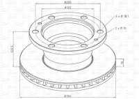 Диск тормозной вентилируемый S&K GMBH SK-3120010-01, 304×30 мм, 6 отверстий d18,1