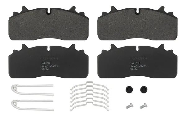 Колодки тормозные дисковые EXOVO 24378E WVA 29284 для Renault Midlum и Volvo FL
