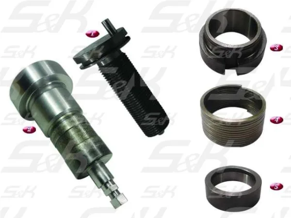 Ремкомплект суппорта дискового тормоза S&K GMBH SK-3300022-01: винт, штифт, фиксатор, пружина
