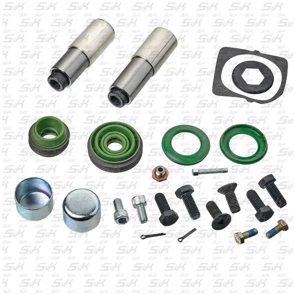 Ремкомплект суппорта S&K GMBH SK-3300045-01 — направляющие, втулки, пыльники, крышки, болты