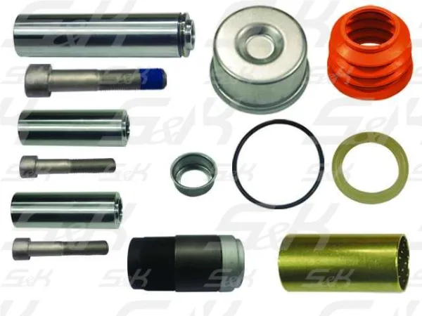 Ремкомплект суппорта S&K GMBH SK-3300049-01 направляющие, втулки BPW, DAF и SAF