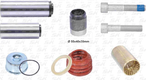 Ремкомплект суппорта S&K GMBH SK-3300188-01 для BPW, Mercedes-Benz и Schmitz