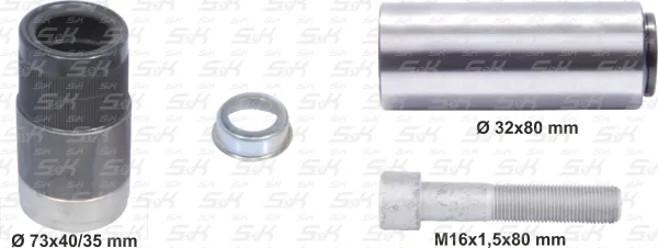 Ремкомплект суппорта S&K GMBH SK-3300211-01 с направляющей втулкой и болтом