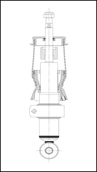 Амортизатор кабины Iveco EXOVO 24963E I/O 305–352 мм