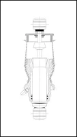 Амортизатор кабины MAN EXOVO 24969E, проушина/проушина 240-290 мм, d14