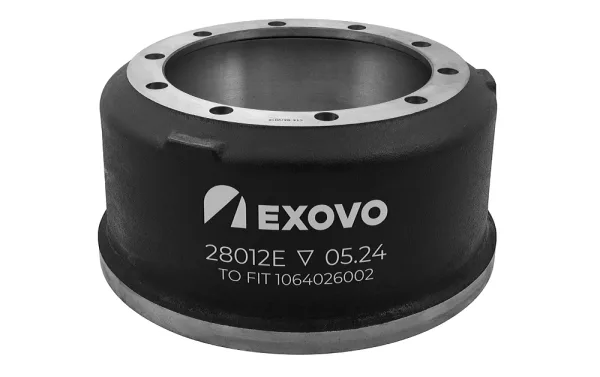 Барабан тормозной SAF EXOVO 28012E, 420x227 мм, ширина накладки 194 мм, 10 отверстий