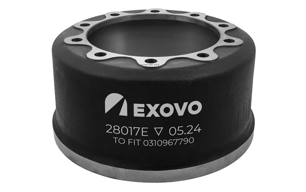 Барабан тормозной EXOVO 28017E 420 мм, высота 226 мм, накладка 196,5 мм BPW