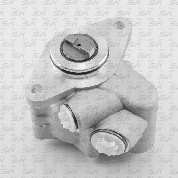 Насос гидроусилителя руля S&K GMBH SK-3810009-01, М18×1,5 / М26×1,5, фланец на 2 болта