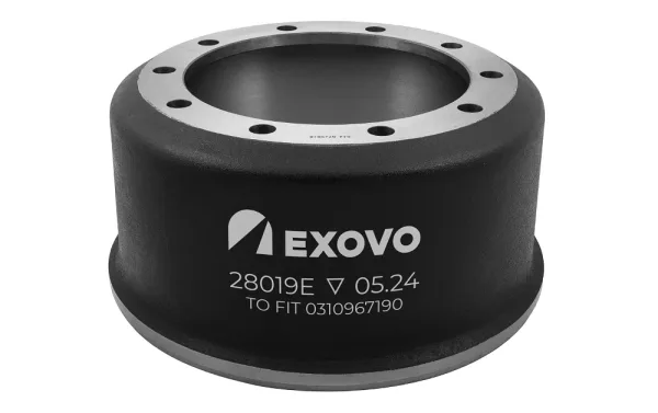 Барабан тормозной BPW 420×180 мм EXOVO 28019E, высота 226 мм, для прицепов
