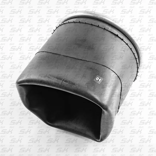 Пневморессора без поршня S&K GMBH SK-4004P-01, 188/525 мм, верх 1×M22 и 2×M12