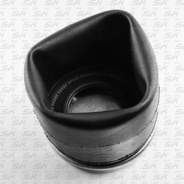 Пневморессора S&K GMBH SK-4007P-01, наружный диаметр 248 мм, верх 1×M22 и 1×M12