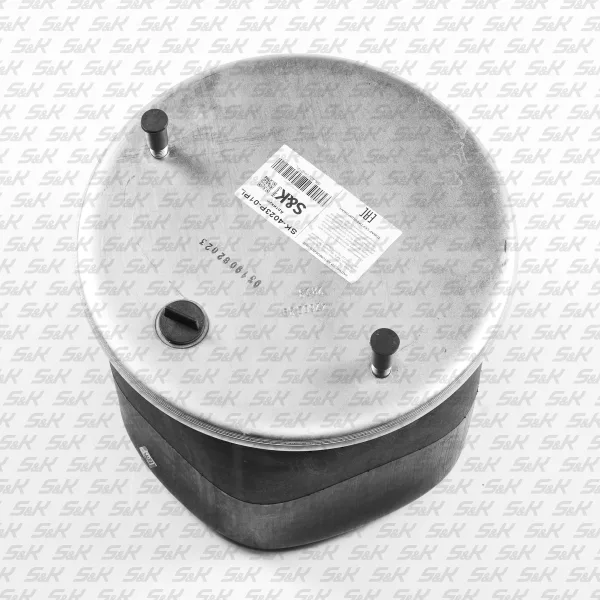Пневморессора без поршня S&K GMBH SK-4023P-01PL, верх 1×M22 и 2×M12, DAF, SAF