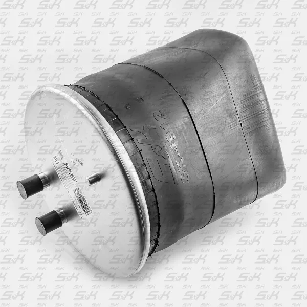 Пневморессора S&K GMBH SK-4912P-01 для Renault, верх 2*M24, низ 1*М16, 280/590 мм