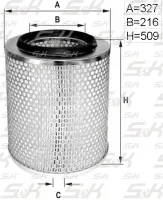 Фильтр воздушный S&K GMBH SK-5850009-01, высота 509 мм, диаметр 327 мм