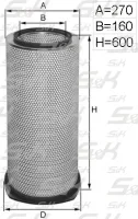 Воздушный фильтр S&K GMBH SK-5850012-01, 600 × 270 × 160 мм
