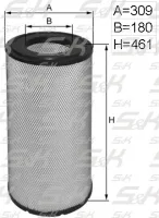 Воздушный фильтр S&K GMBH SK-5850021-01, высота 461 мм
