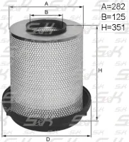 Воздушный фильтр S&K GMBH SK-5850034-01, высота 351 мм