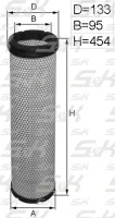Воздушный фильтр S&K GMBH SK-5850040-01, высота 454 мм