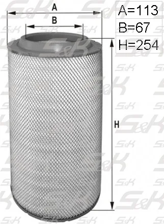 Воздушный фильтр S&K GMBH SK-5850045-01 для Deutz и Nissan, H=254