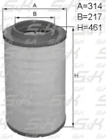 Воздушный фильтр S&K GMBH SK-5850050-01, высота 461 мм