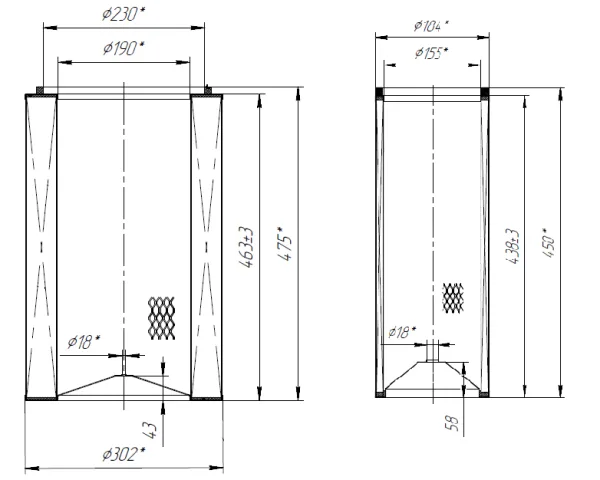 Фильтр воздушный WYT250036 HOWO K3046 S&K GMBH SK-5850178-01