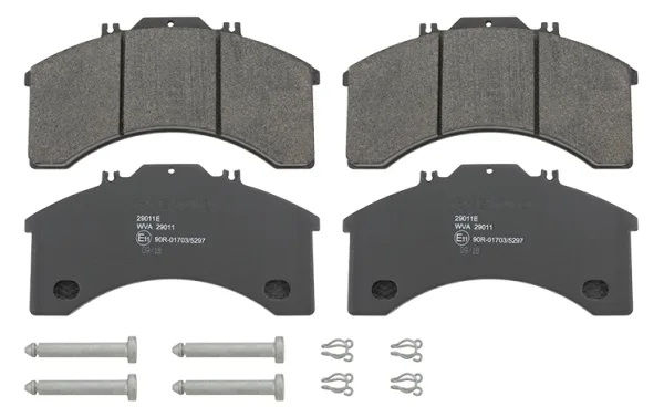 Колодки тормоза дискового EXOVO 29011E WVA 29011 для Iveco и DAF