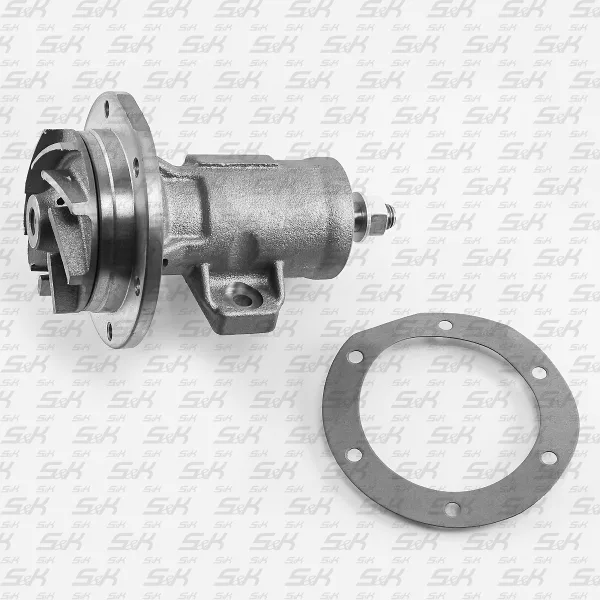 Насос водяной с прокладкой S&K GMBH SK-7150124-01 для Renault Major, отверстия 12,5 мм
