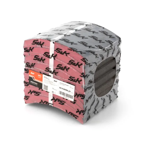 Накладки тормозные S&K GMBH 420x200, 80 отверстий, с заклёпками