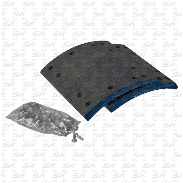 Тормозные накладки S&K GMBH 19369/19370, 419 × 219 мм, для осей York