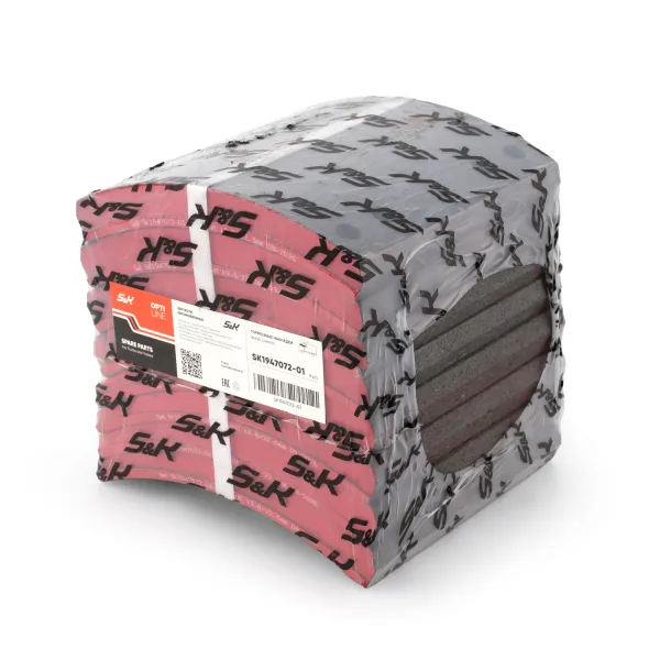 Накладки тормозные S&K GMBH SK1947072-01 419 × 177,8 мм с заклёпками