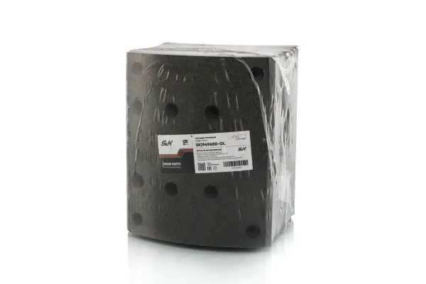 Накладки тормозные S&K GMBH SK1949600-OL, 410х223 мм, без заклёпок