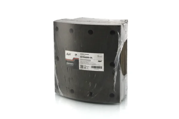 Накладки тормозные барабанные S&K GMBH SK1956200-OL, WVA 19562, 394×203 мм, без заклёпок