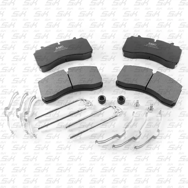 Колодки тормозные дисковые S&K GMBH SK29162-OL WVA 29162 с установочным комплектом