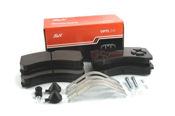 Колодки тормозные дисковые S&K GMBH WVA 29244 207,5x113x30 мм с комплектом