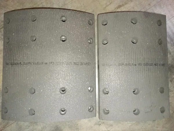 Накладки тормозные S&K GMBH SK3502406-PL, комплект на ось, без заклёпок, FAW, SHACMAN