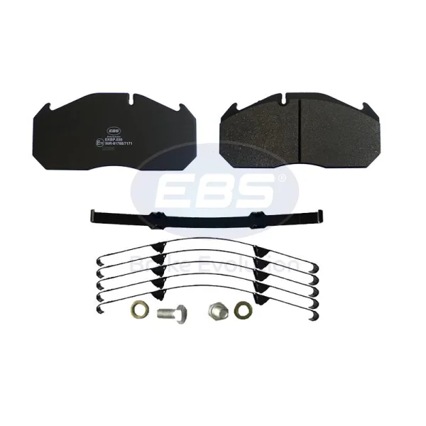 Колодки тормозные дисковые EBS EKBP.030 WVA 29030, суппорт ELSA 2, Mercedes-Benz, SAF