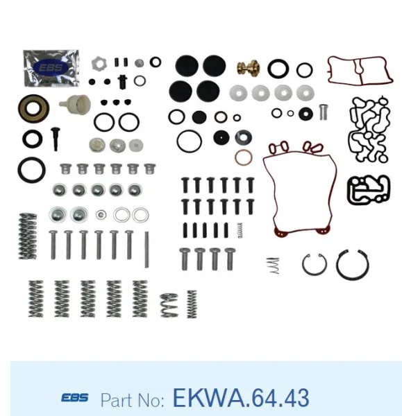 Ремкомплект осушителя воздуха EBS EKWA.64.43 для Scania, резьба M12 x 1,5 / M22 x 1,5