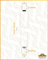 Амортизатор задней подвески DAF Sonder 09.001.0101, 425-672 мм